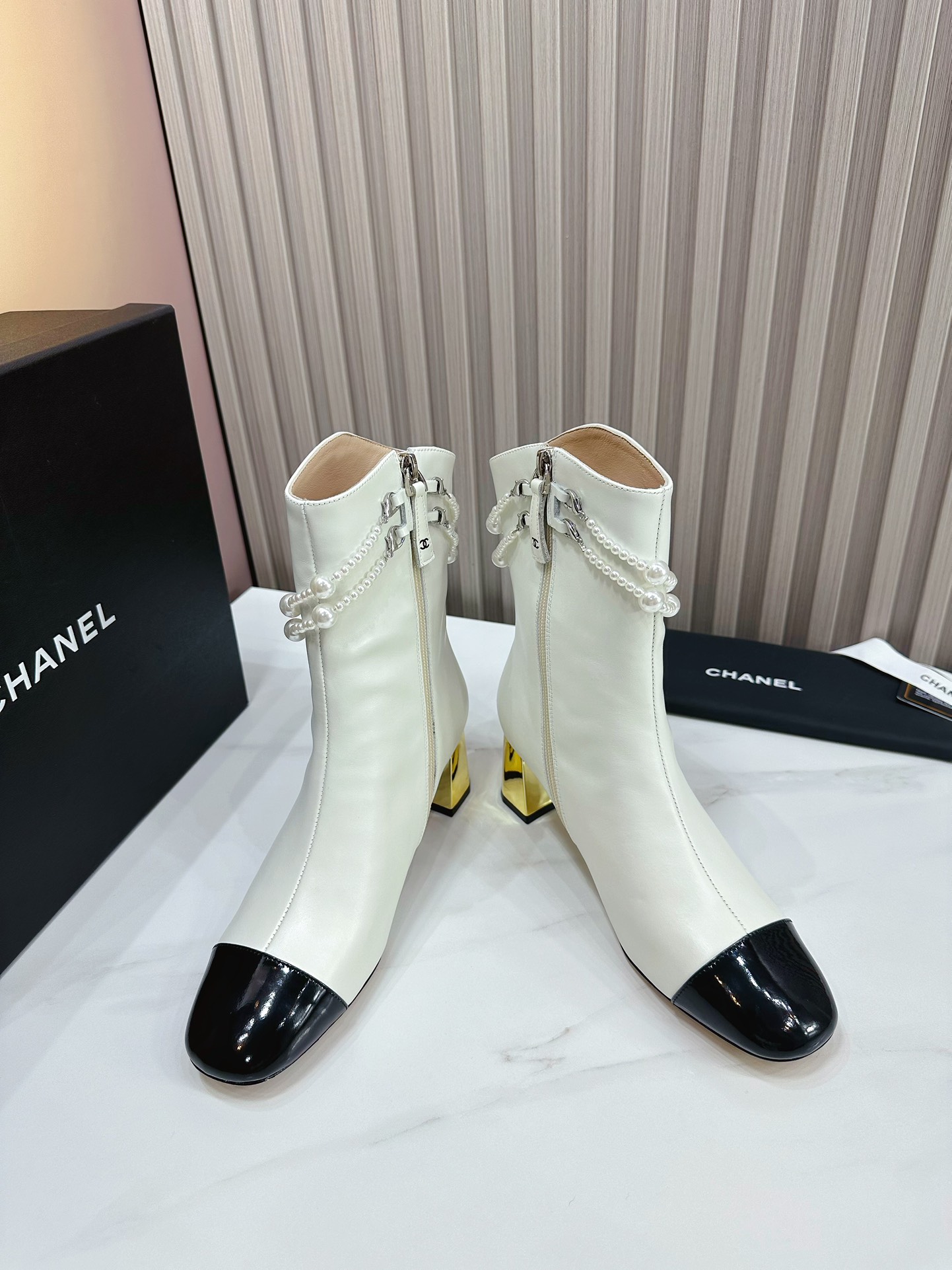 CHANEL HIGH AND SHORT BOOTS AND SHOES