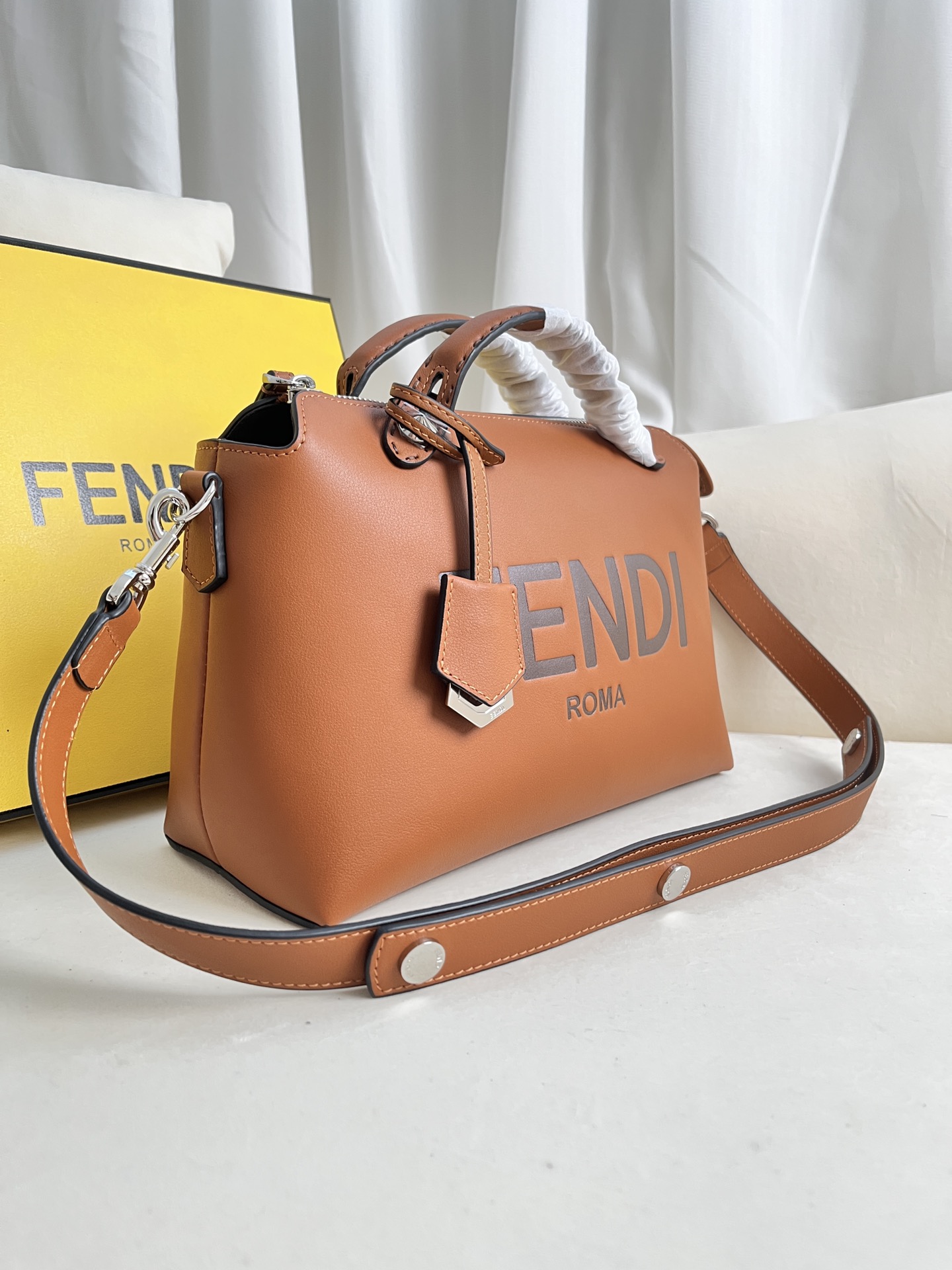 FENDI BY THE WAY ZIPPERED BOSTON HANDBAG MODEL NUMBER: 2303