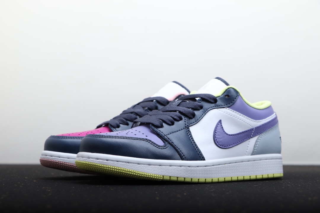 AIR JORDAN 1 LOW PAARS EN ROZE MANDARIJNEEND