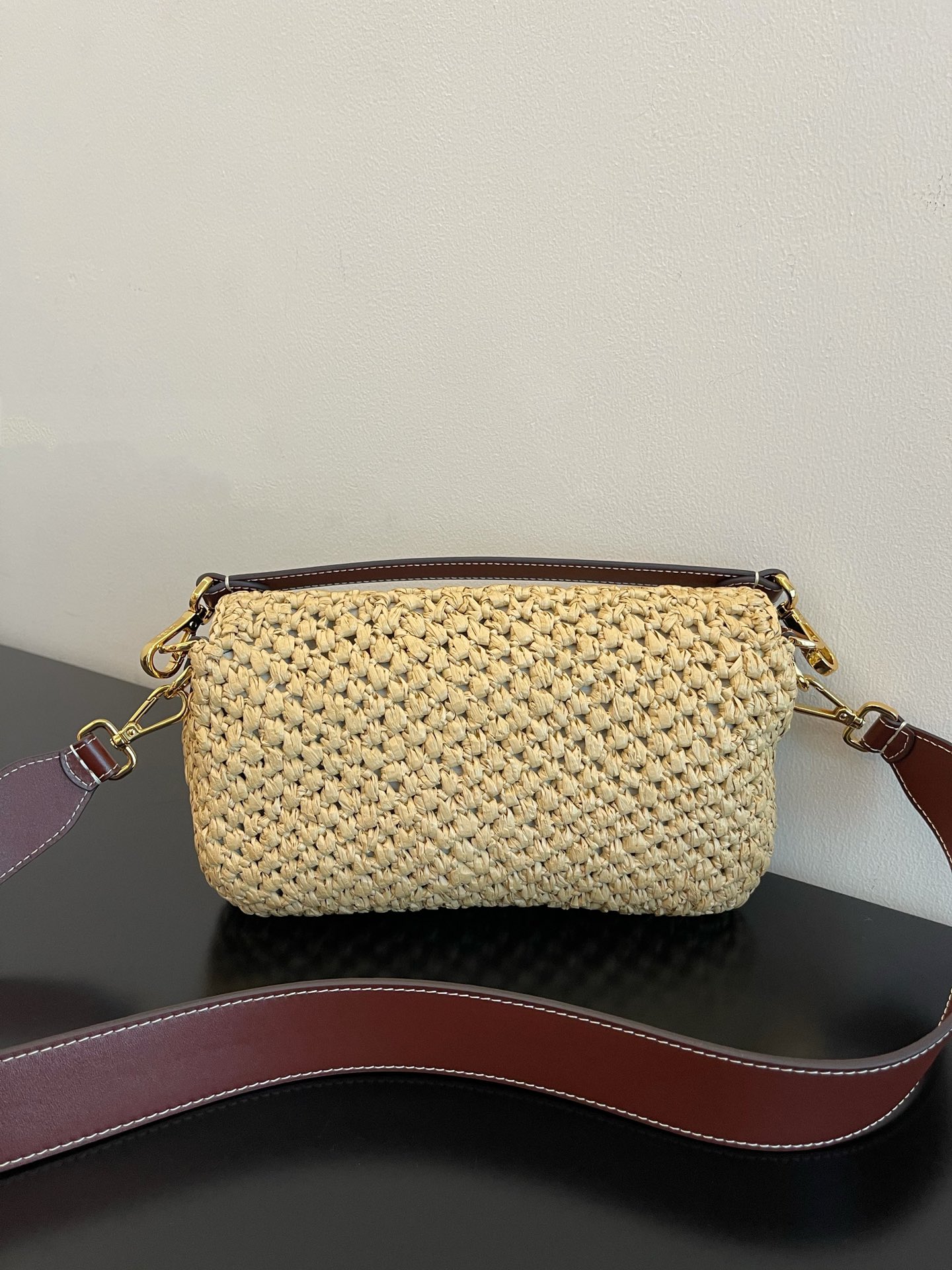 FENDI BAGUETTE STRAW BAGUETTE