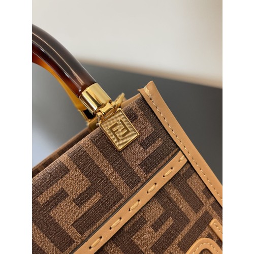 FENDI SUNSHINE MINI TORTOISESHELL PORTABLE CROSSBODY CUTE