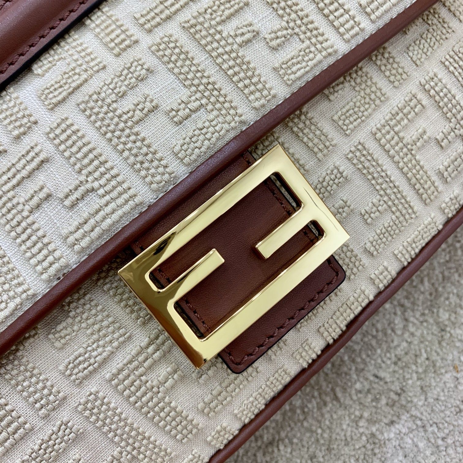 FENDI MEDIUM 2020 LATEST BAGUETTE DENIM F LOGO COLLECTION