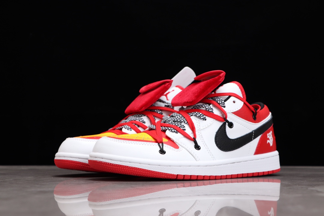 AIR JORDAN 1 LOW "CHICAGO" WHITE RED DECONSTRUCTED CHICAGO