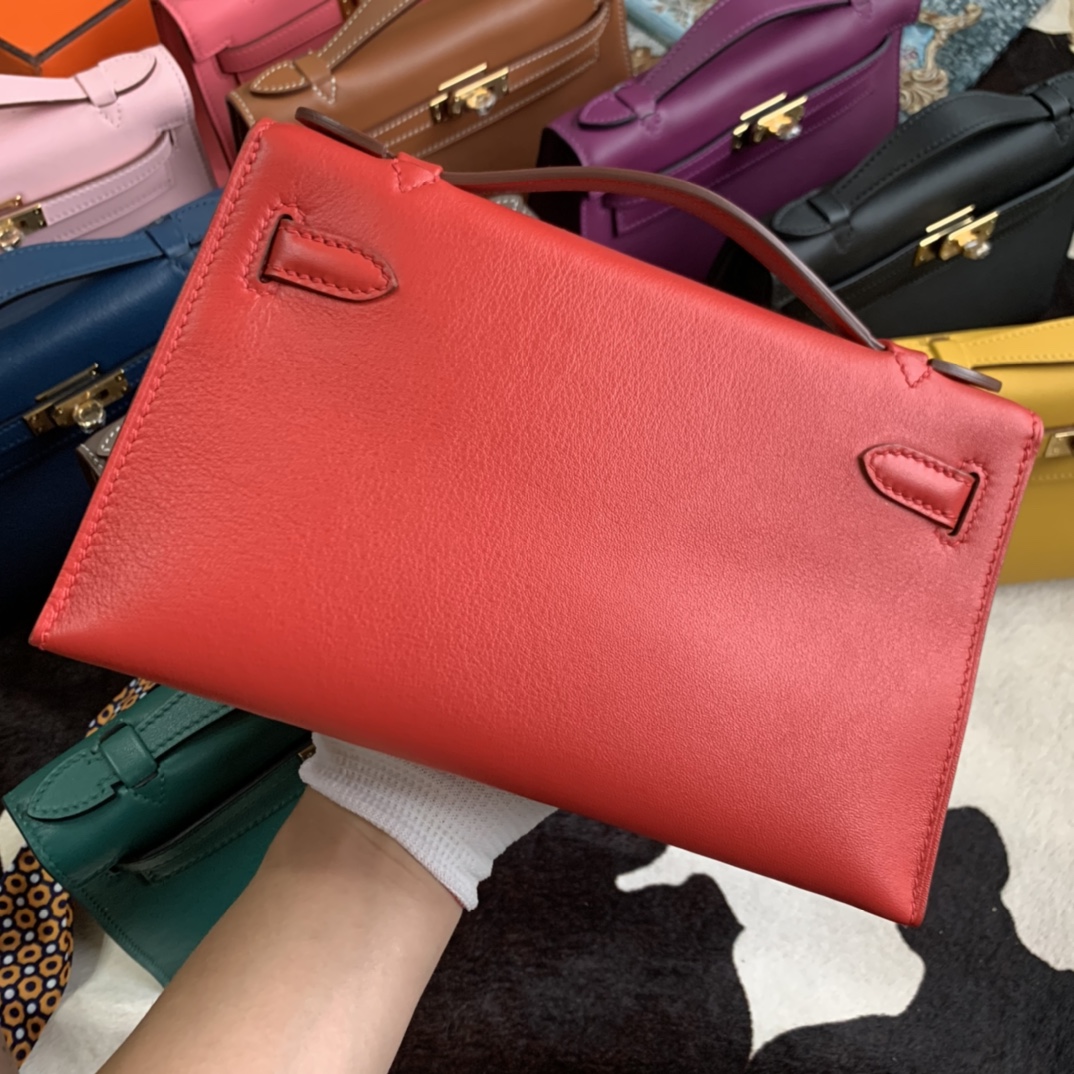 HERMES MINI KELLY POCHETTE A GENERATION OF THE ORIGINAL IMPORT SWIFT LEATHER