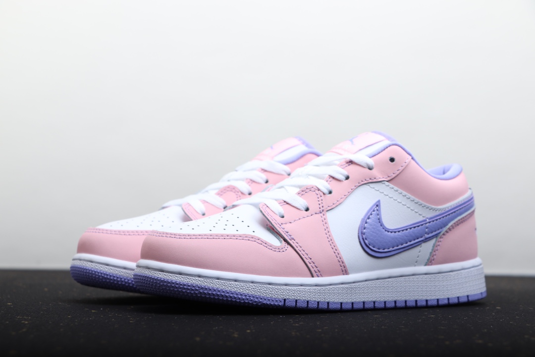 AIR JORDAN 1 LOW PINK WHITE DECOLLETAGE LAVENDEL