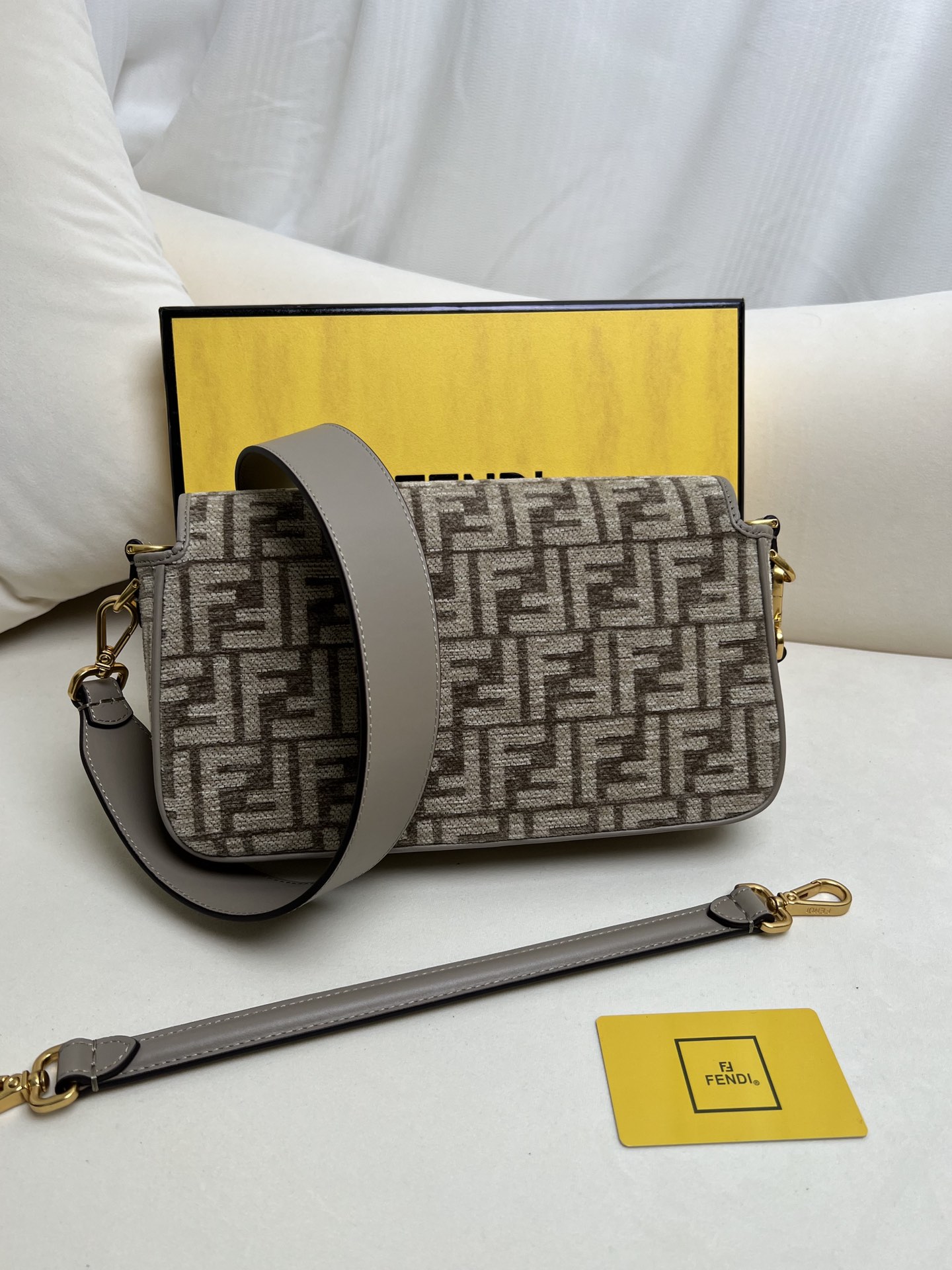 FENDI BAGUETTE BROCADE FABRIC