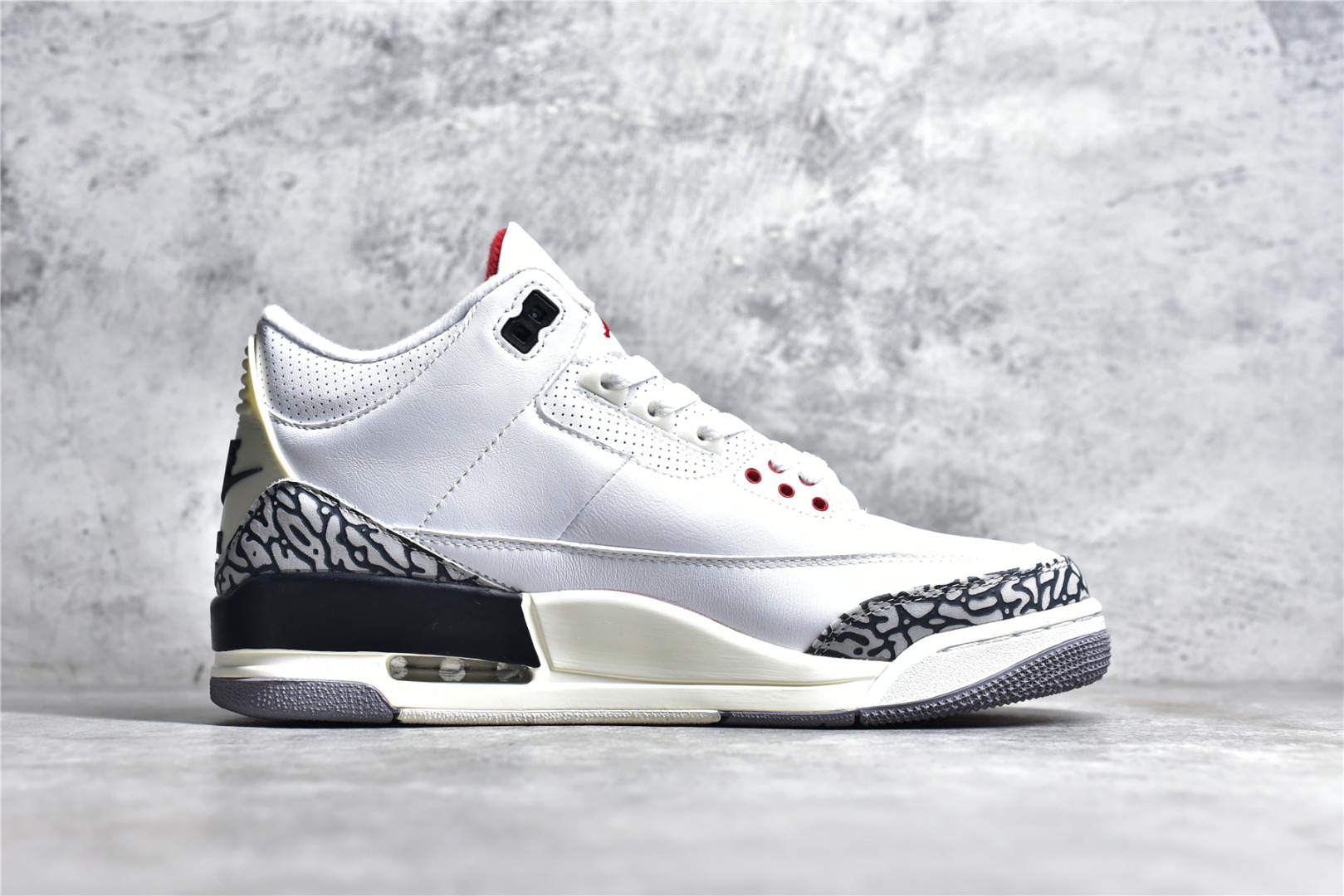 AIR JORDAN 3 RETRO "WHITE CEMENT REIMAGINED" WHITE GREY