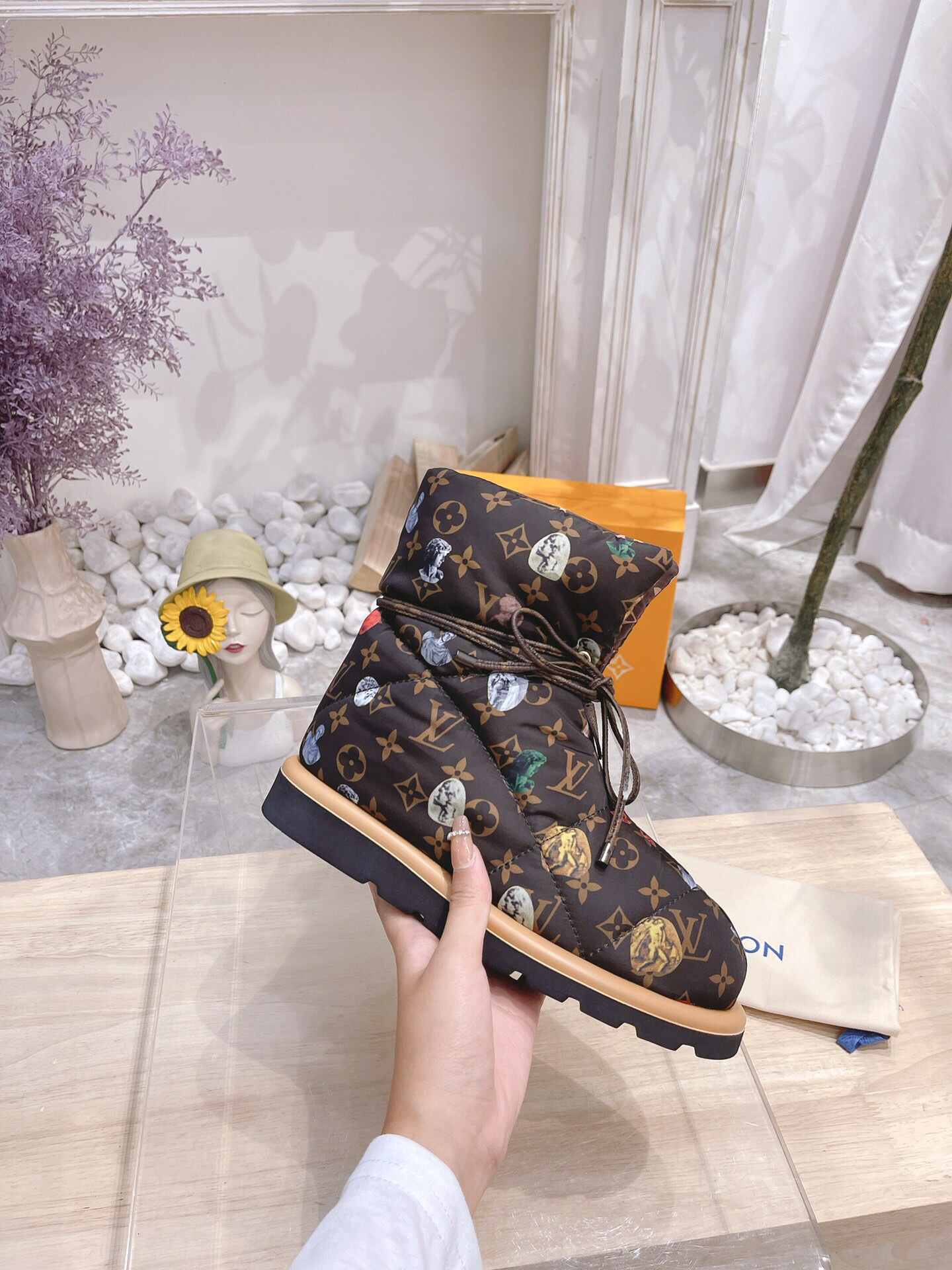 LOUIS VUITTON'S LATEST DOWN SNOW BOOTS