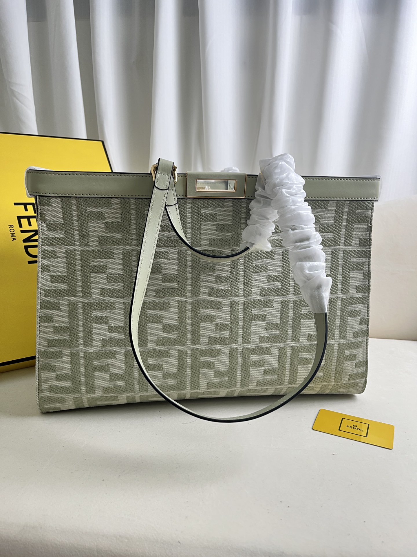 FENDI PEEKABOO X-TOTE HANDBAG EMBROIDERED TOTE MODEL NUMBER: 1819