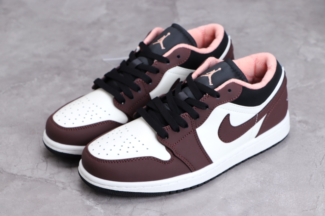 AIR JORDAN 1 LOW LOW TOP MAROON ROZE