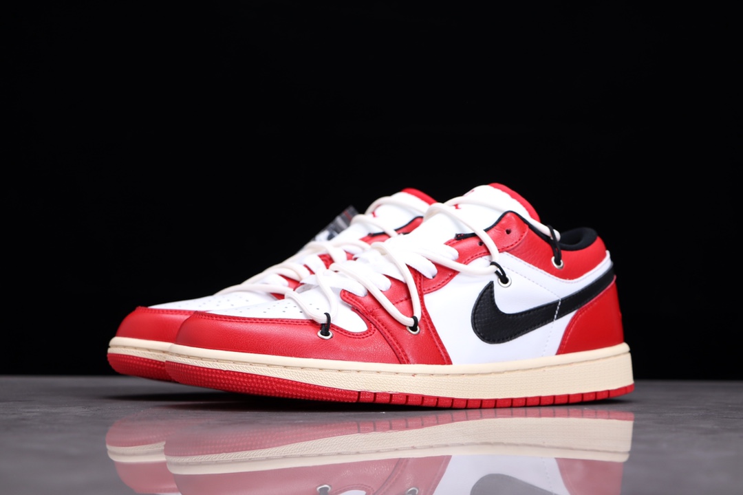 AIR JORDAN 1 LOW WHITE RED CHICAGO