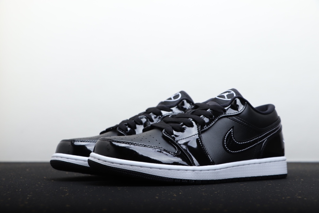 AIR JORDAN 1 LOW ALL STAR PATENT LEATHER BLACK