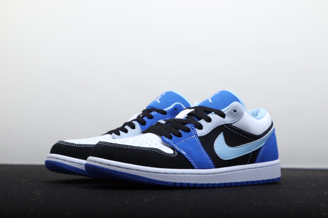 AIR JORDAN 1 LOW WHITE BLACK SKY BLUE