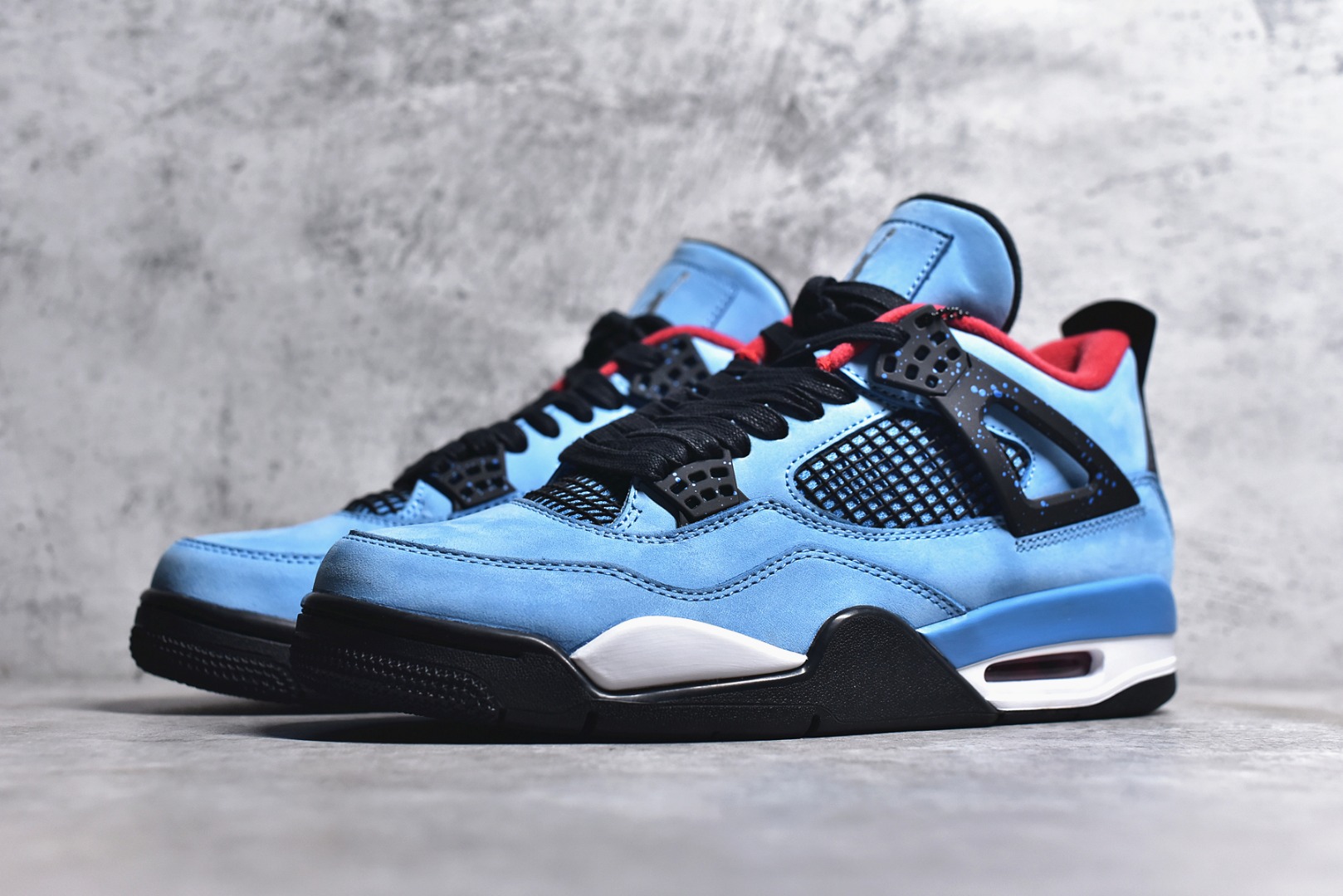 TRAVIS SCOTT X AIR JORDAN AJ4 TS CO-BRANDED ICE BLUE