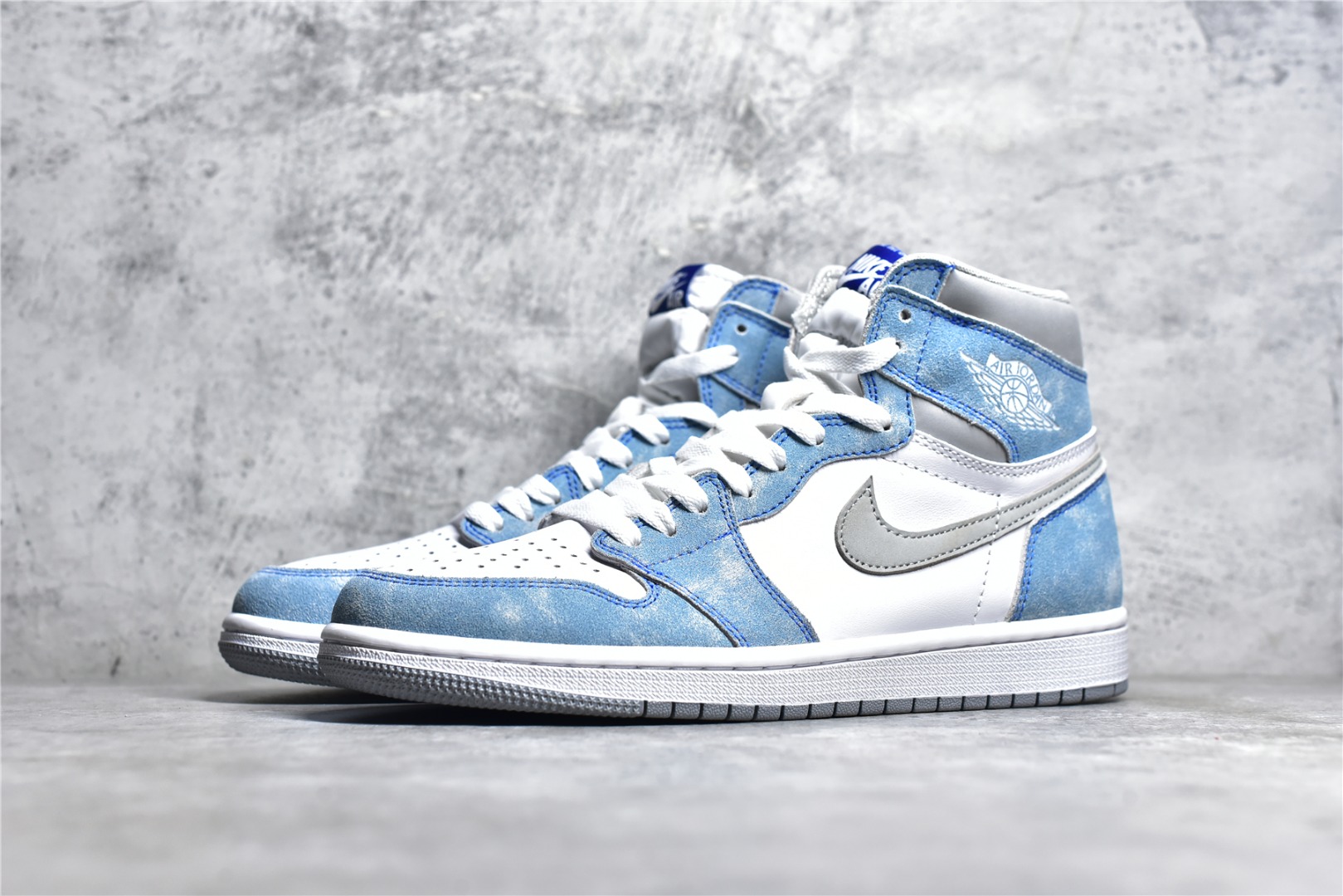 AIR JORDAN 1 AJ1 WASHED WHITE BLUE