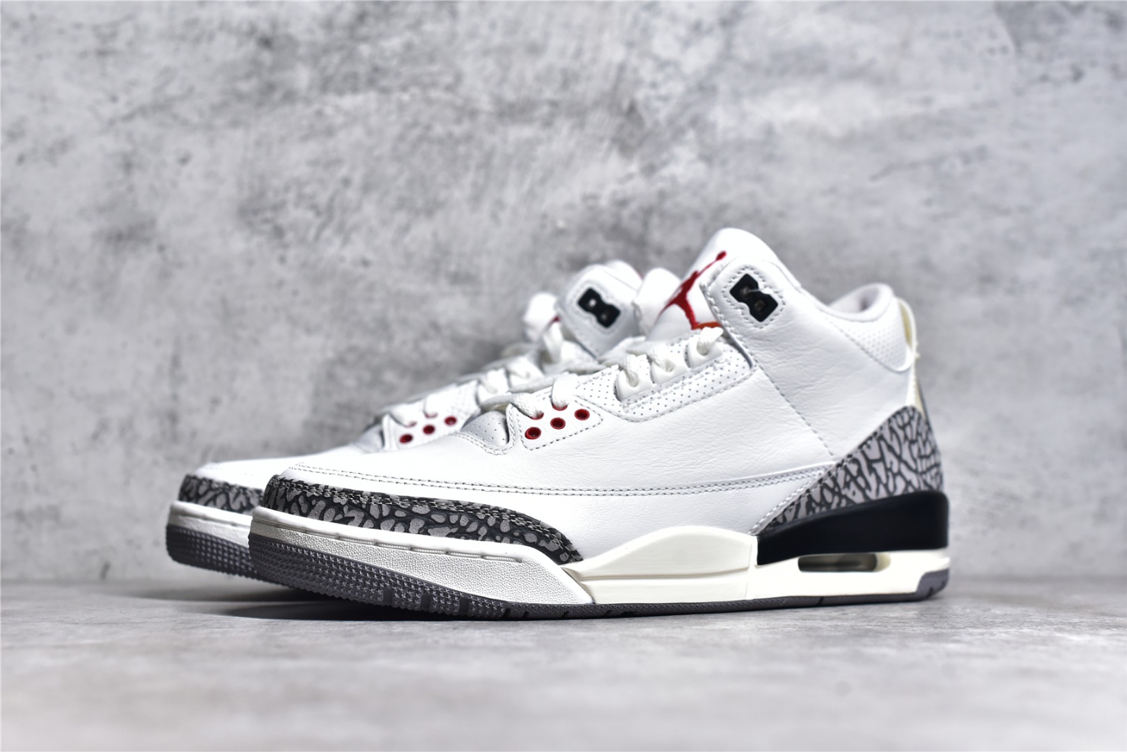 AIR JORDAN 3 RETRO "WHITE CEMENT REIMAGINED" WHITE GREY