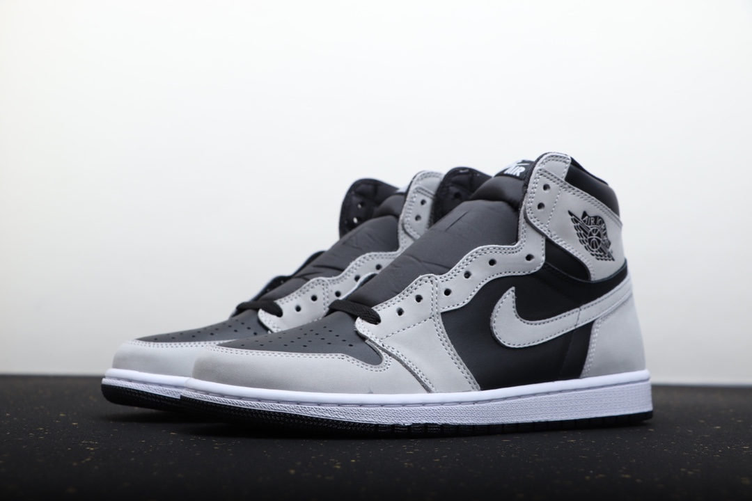 AIR JORDAN 1 GREY AND WHITE PANDA SHADOW GREY