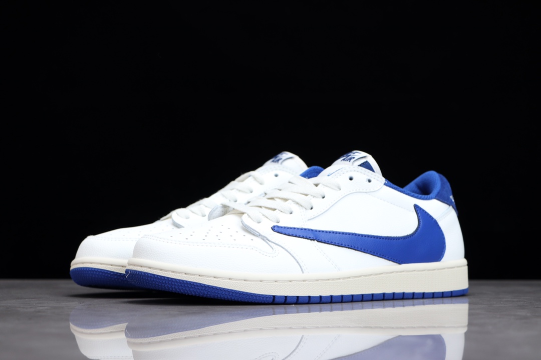 AIR JORDAN 1 LOW WHITE AND BLUE