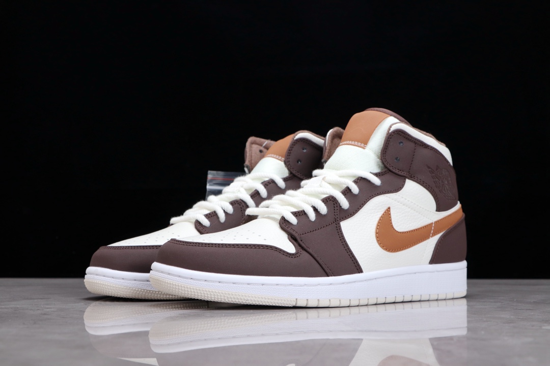 AIR JORDAN 1 MID AJ1 JOE 1 BEIGE BROWN