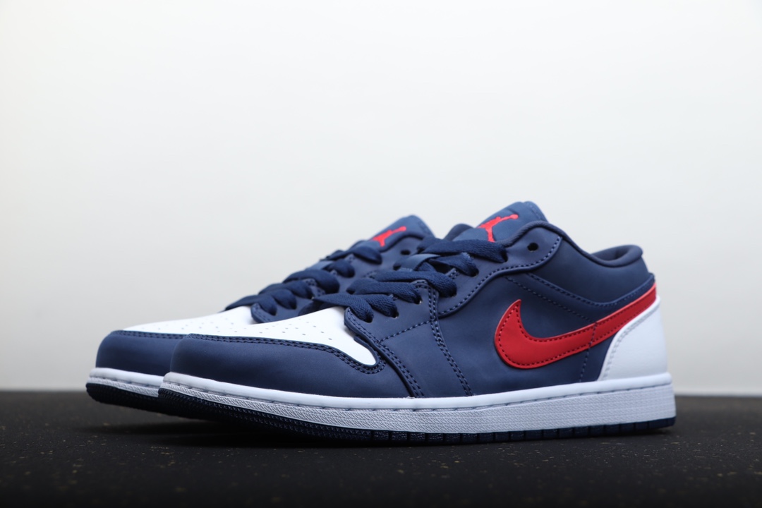 AIR JORDAN 1 LOW PATRIOT BLUE RED