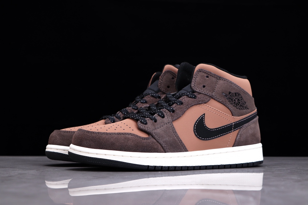 AIR JORDAN 1 MID EARTHY BROWN