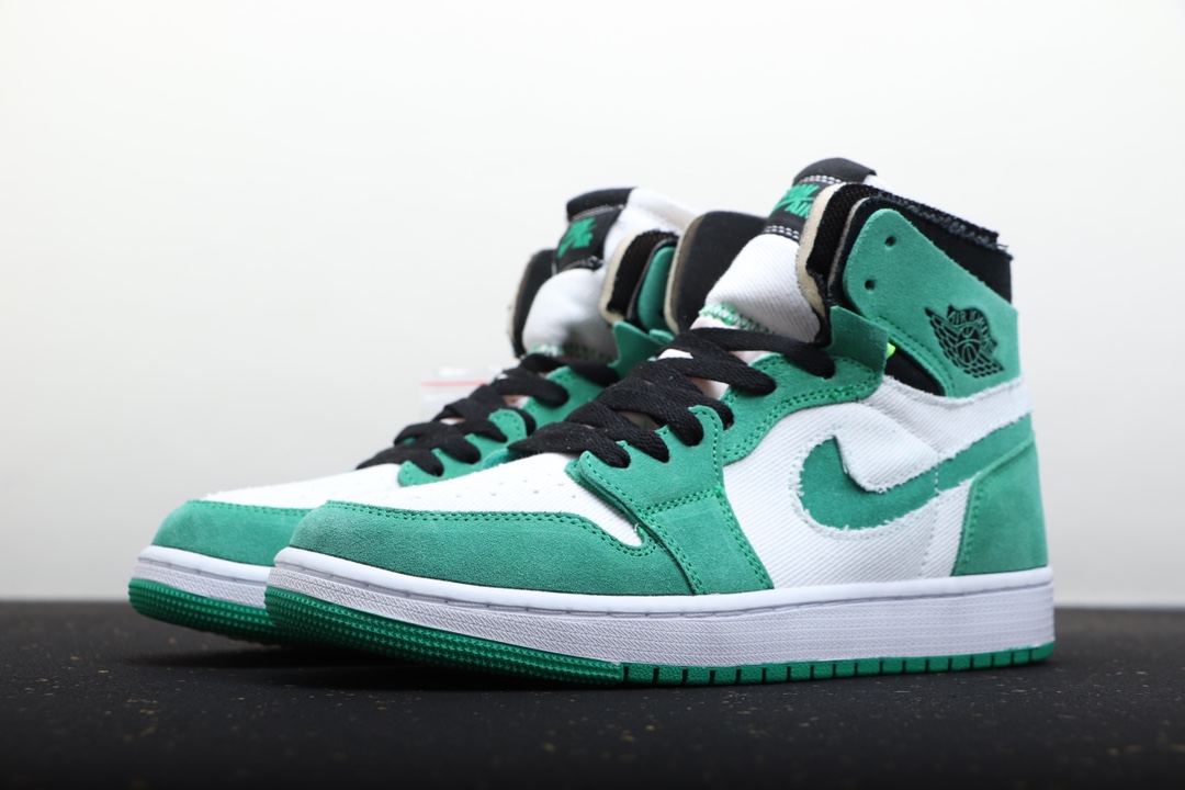 AIR JORDAN 1 WIT GROEN HEINEKEN