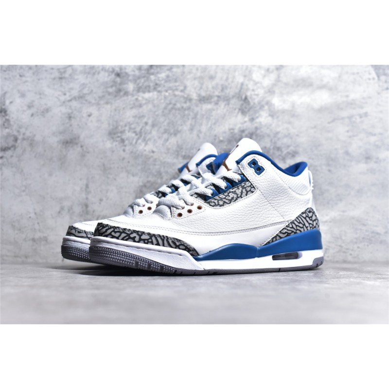 AIR JORDAN 3 WHITE BLUE BURST