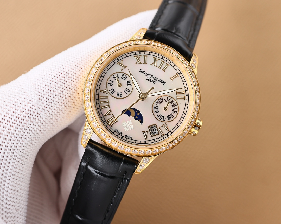 PATEK PHILIPPE PERPETUAL CALENDAR MULTIFUNCTION HIGH-END WATCH